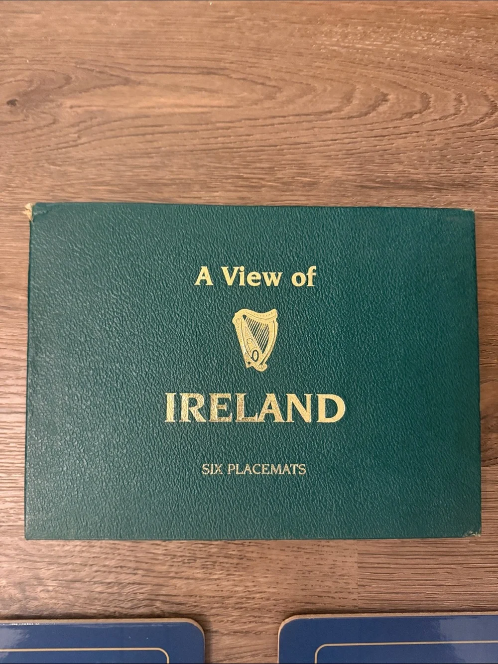 A View of Ireland Placemat Set of 6 in Box- Blue & Green like Pimpernel